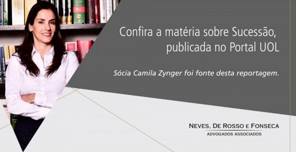 Sócia Camila Zynger é fonte de matéria no Portal UOL