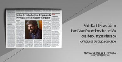 Sócio Daniel Neves fala ao Jornal Valor Econômico