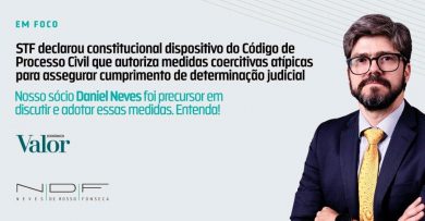 STF declarou constitucional dispositivo do Código de Processo Civil que autoriza medidas atípicas. Nosso sócio Daniel Neves foi precursor em discutir e adotar essas medidas em casos excepcionais. Entenda.